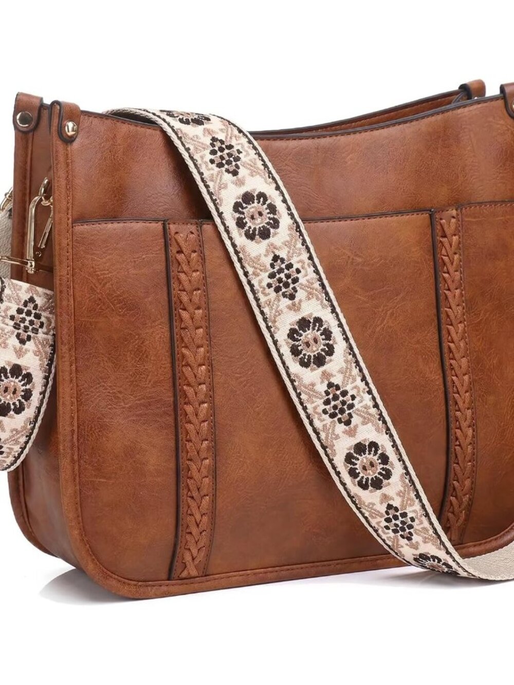Vegan Leather Crossbody Bags for Women Purse Shoulder Bag
